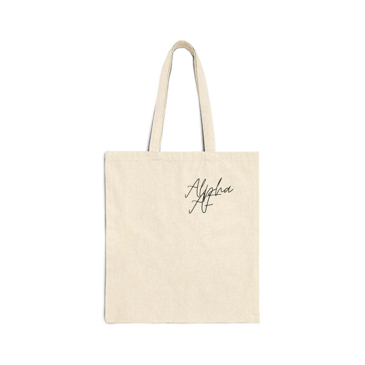 Alpha AF Tote Bag | Bold Cotton Canvas Everyday Tote